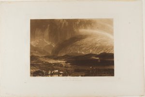 Tørvemose, Skotland, plade 45 fra Studiebog af Joseph Mallord William Turner