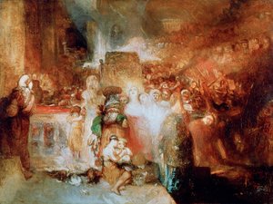 Pilatus vasker sine hænder, 1830 af Joseph Mallord William Turner