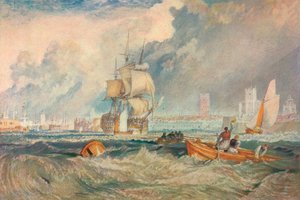Portsmouth, c1824-5, 1905 af Joseph Mallord William Turner