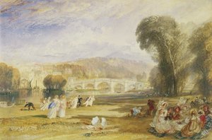 Richmond Hill and Bridge, Surrey, ca. 1831 (akvarel på papir) af Joseph Mallord William Turner