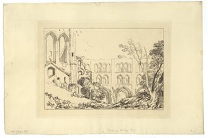 Rivaux Abbey (ætsning) af Joseph Mallord William Turner