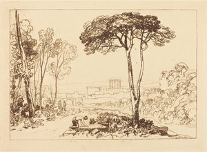 Scene i Campagnaen af Joseph Mallord William Turner