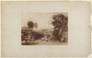 Fårevask, Windsor Castle (fra »Liber Studiorum«) af Joseph Mallord William Turner