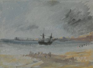 Skibet på grund Brighton af Joseph Mallord William Turner