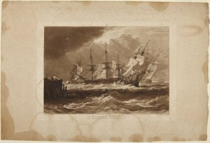 Skibe i en brise af Joseph Mallord William Turner