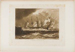Sendes i en brise, plade 10 fra Liber Studiorum af Joseph Mallord William Turner