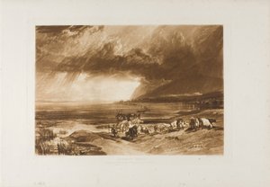 Solway Moss, plade 52 fra Liber Studiorum af Joseph Mallord William Turner