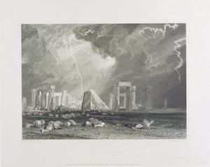 Stonehenge, 1829 (ætsning og gravering) af Joseph Mallord William Turner