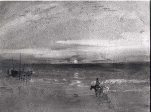 Solnedgang (akvarel) (s/h foto) af Joseph Mallord William Turner