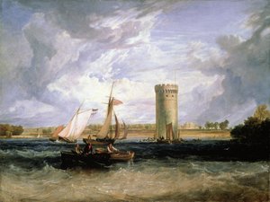 Tabley, sæde for Sir J.F. Leicester Bt.: Windy Day af Joseph Mallord William Turner