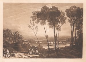 Broen i mellemgrunden af Joseph Mallord William Turner