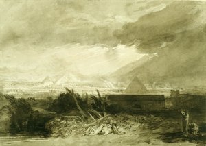 Egyptens femte plage af Joseph Mallord William Turner