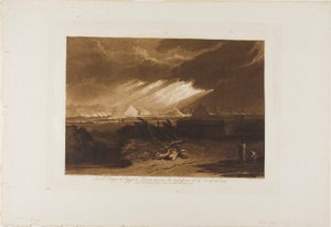 Egyptens femte plage, plade 16 fra Liber Studiorum af Joseph Mallord William Turner