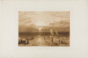The Mildmay Sea-Piece, tallerken 40 fra Liber Studiorum af Joseph Mallord William Turner