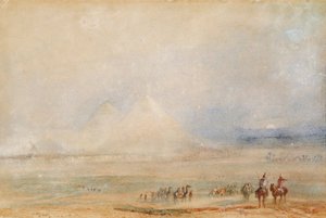 Pyramiderne i Giza af Joseph Mallord William Turner