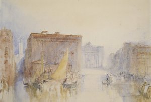 Venedig: Accademia, 1840 (wc med pen og blæk på papir) af Joseph Mallord William Turner