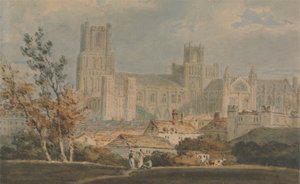 Udsigt over Ely-katedralen af Joseph Mallord William Turner