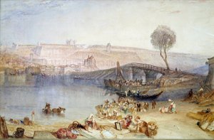 Udsigt over stedet og slottet Saint Germain en Laye. Maleri af Joseph Mallord William Turner (1775-1851) af Joseph Mallord William Turner