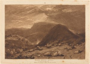 Hind Head Hill af Joseph Mallord William Turner and Robert Dunkarton