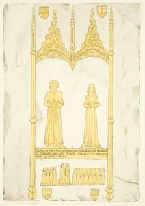 Messing af John og Johanna Jay i St Mary Redcliffe (akvarel på papir) af Joseph Manning
