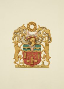 Bagernes våbenskjold, påskrevet 