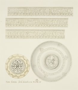 Detaljer om Mazer Bowl og Tazza (akvarel på papir) af Joseph Manning