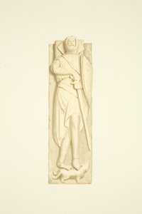 Billede af Robert de Berkeley i St Mary Redcliffe (akvarel på papir) af Joseph Manning