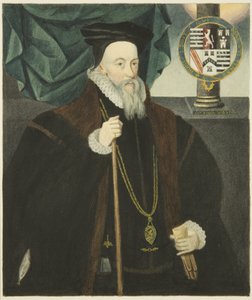 Portræt i Lord Burleighs rådhus (akvarel på papir) af Joseph Manning