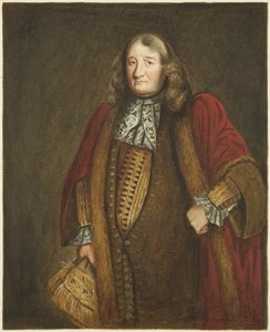 Portræt i Council House af Richard Lane, borgmester i Bristol (akvarel på papir) af Joseph Manning