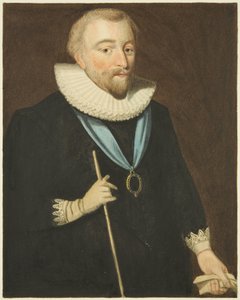 Portræt i Council House af Richard Weston, Earl of Portland (blyant og akvarel på papir) af Joseph Manning