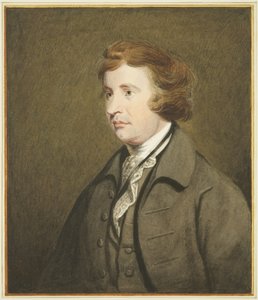 Portræt i Mansion House, Queen Square, af Edmund Burke (akvarel på papir) af Joseph Manning
