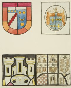 Farvet glas i vinduet i Weavers