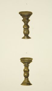 To af søjlerne (søm) før udvekslingen (akvarel på papir) af Joseph Manning