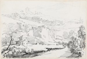 Landskab i Alban Hills af Joseph Marie Vien