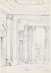 Portico af Palazzo Nuovo, på Campidoglio