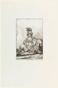 Black Sultane (The Black Sultana), plade 28 fra serien Caravanne du Sultan i Mekka (Sultans campingvogn til Mekka) af Joseph Marie Vien the Elder