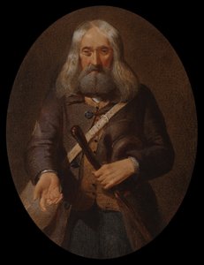 A Preacher (blæk & wc på papir) af Joseph Middleton Jopling