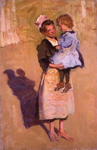 Nursemaid (olie på lærred) af Joseph Milner Kite