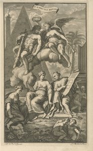 Hercules kronet af Victoria Titelside for: Cornelis de Bruyn, Cornelis de Bruyns rejser gennem de mest berømte dele af Lilleasien, 1698 af Joseph Mulder