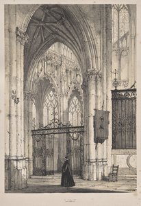 Middelalderens arkitektur: Church of St. Riquier, nær Abbeville af Joseph Nash