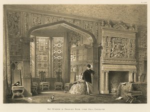 Karnap i tegnestuen, Lyme Hall, Cheshire af Joseph Nash