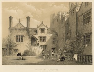 Borwick Hall, Lancashire af Joseph Nash