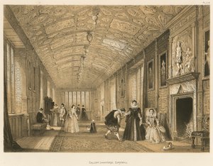 Galleri, Lanhydrock, Cornwall af Joseph Nash