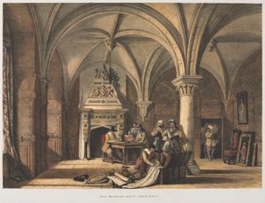 Hall, Bolsover Castle, Derbyshire af Joseph Nash