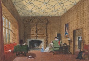 Levens, Westmoreland, Den lille tegnestue af Joseph Nash