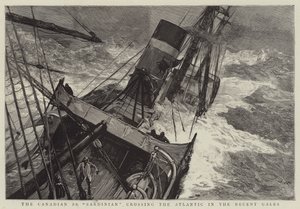 Det canadiske SS Sardinian på vej over Atlanterhavet i de seneste vindstød af Joseph Nash