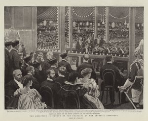 Receptionen til ære for Shahzada på Imperial Institute af Joseph Nash