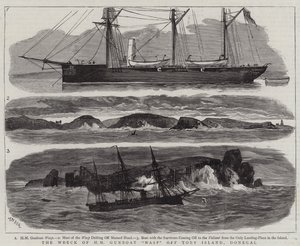 Vraget af HM Gunboat Wasp ud for Tory Island, Donegal