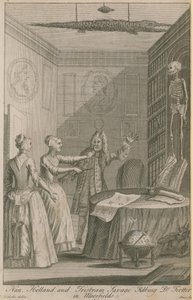 Nan Holland og Tristram Savage røver Dr. Trotter i Moorfields af Joseph Nicholls