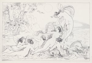 Shakespeares Stormen, 1. akt, scene 2 af Joseph Noel after Paton